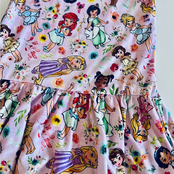 Little snuggles bamboo Princess Print Dress size 3t - Picture 2 of 6